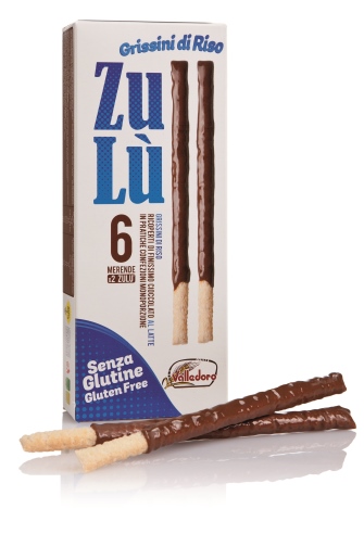 zulu' grissini di riso con cioccolato finissimo al latte 12 x 11,66 g