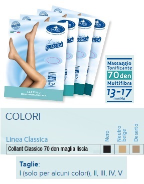 sauber collant 70 denari maglia liscia nero 1 linea classica
