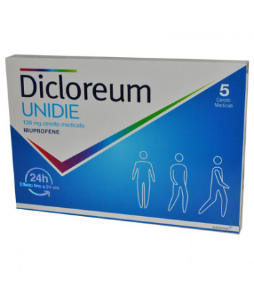 dicloreum unidie 136 mg 5 cerotti medicato
