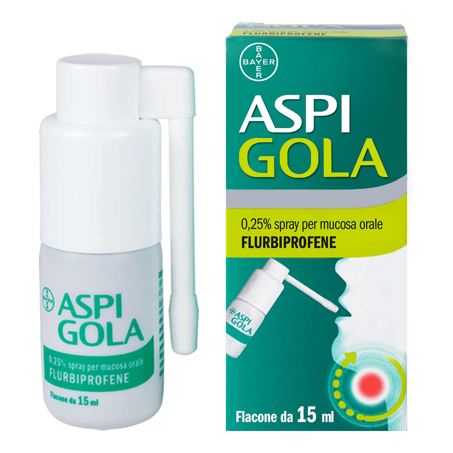 aspi gola*os spray 15ml 0,25%