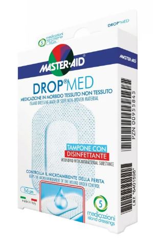 medicazione master-aid drop med 10 x 10 cm 5 pezzi