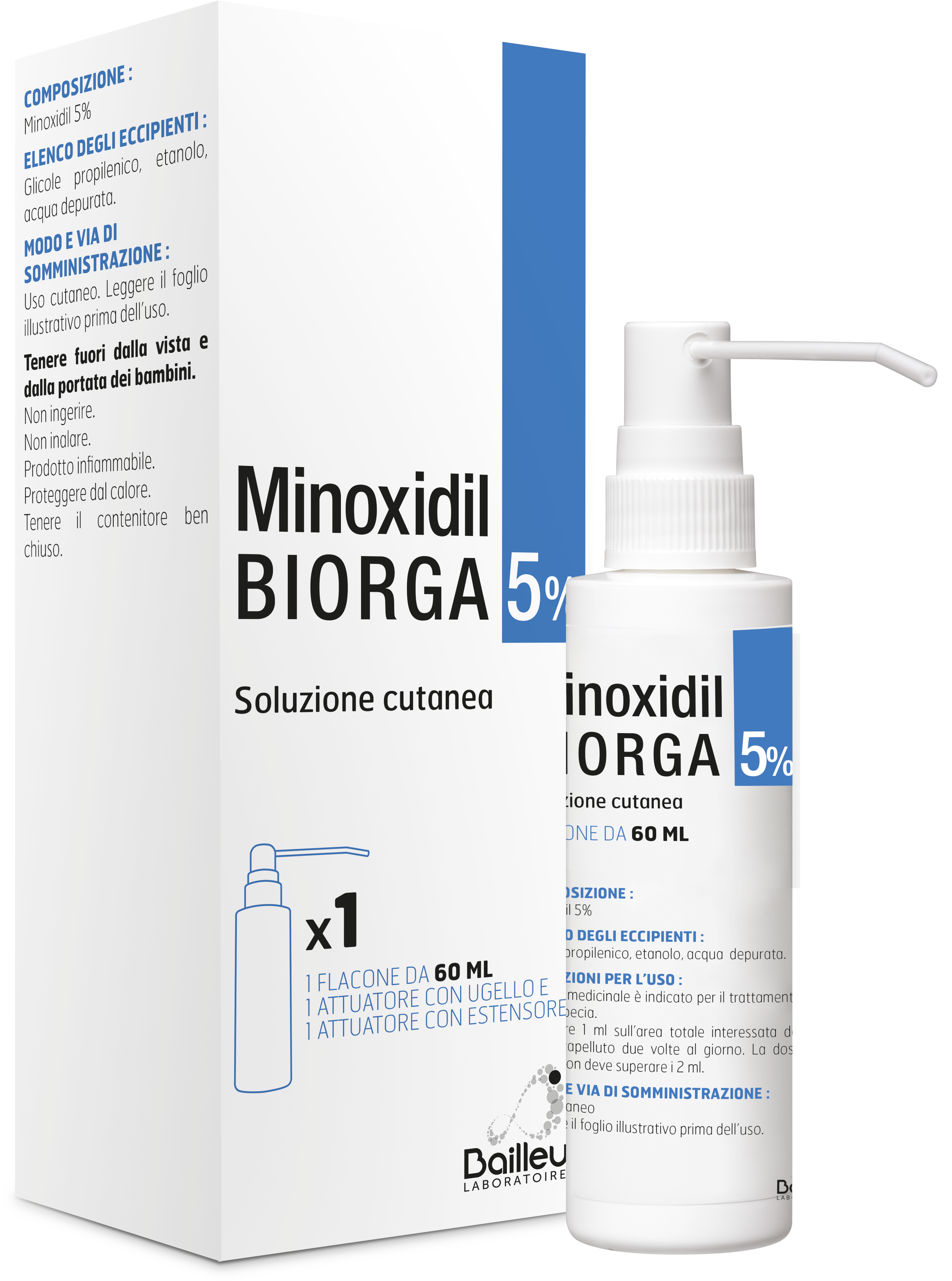 minoxidil biorga soluzione cutanea 60ml 5%