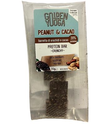 Golden Yooga Peanut & Cacao Barretta di Arachidi e Cacao 6 X35 g