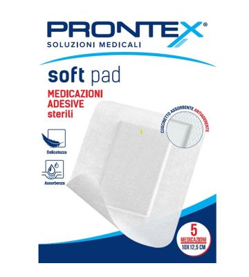 Medicazione Adesiva Sterile Prontex Soft Pad 10x12,5 cm 5 Pezzi