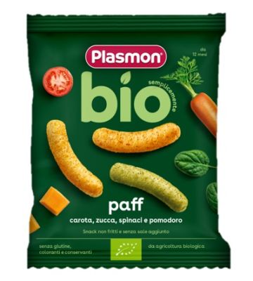 Plasmon Paff Bio Carota Zucca Spinaci e Pomodoro 15 g