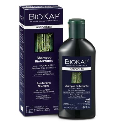 Biokap Shampoo Rinforzante Anticaduta con Tricobiotic Nuovaformula 200 ml
