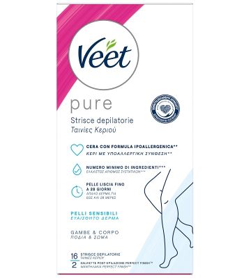 Veet Strisce Corpo Ipoall 16pz