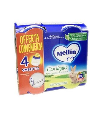 Mellin Omog Coniglio 4x80g