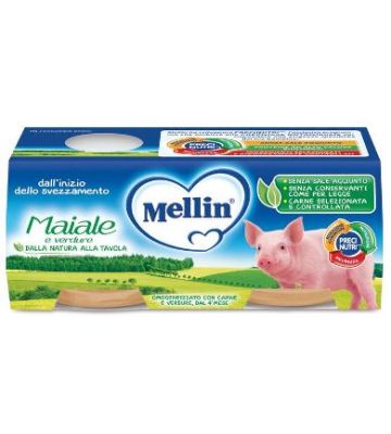 Mellin Omog Maiale 2x80g