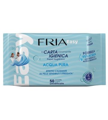 Fria Easy Carta Igienica Acqua Pura Effetto Calmante 50 Salviette