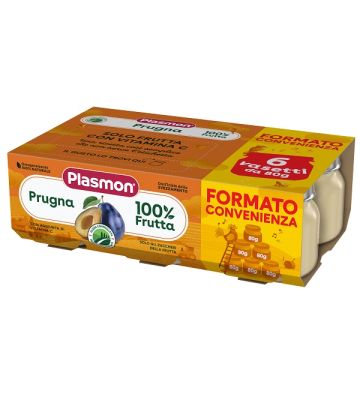 Plasmon Omog Prugna 6x80g