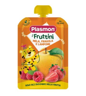 Plasmon i Fruttini Mela fra la