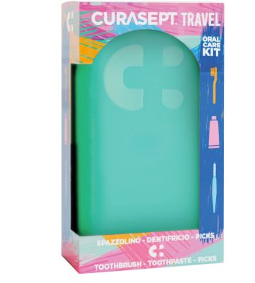 Curasept Travel Verde 1 Spazzolino + 1 Dentifricio 20 ml + 3picks