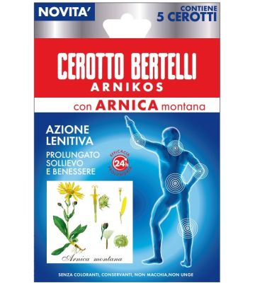 Bertelli Cerotto Arnikos con Arnica Montana 5 Pezzi