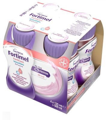 Fortimel Forticare Sensation 2,4 Kcal/ml Lampone Rinfrescante 4 Pezzi da 125 ml