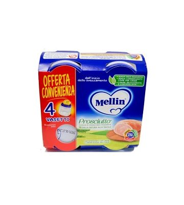 Mellin Omog Prosciutto 4x80g