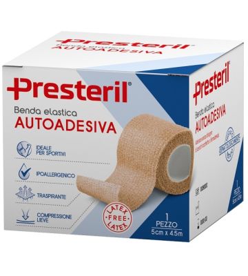 Benda Elastica Autoadesiva Latex Free Presteril cm 5x4,5 m Tesi Skin