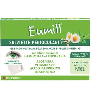 Eumill Salviette Perioculari 20 Pezzi