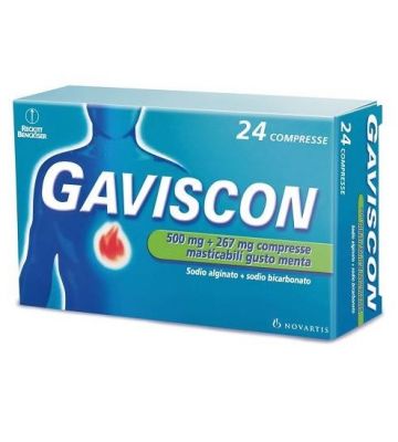 Gaviscon*24cpr Menta 500+267mg