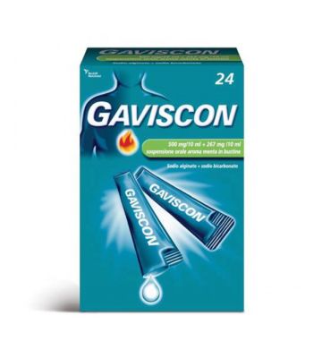 Gaviscon*24bust 500+267mg/10ml