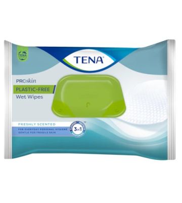 Tena Wet Wipes Plastic Free48p