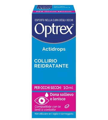 Collirio Reidratante Occhi Secchi Optrex Actidrops 10 ml