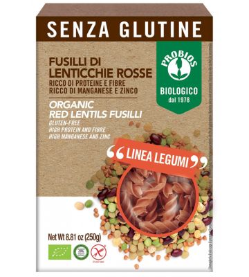 Fusilli 100% Lenticchie Rosse