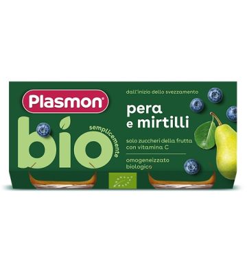 Plasmon Omog Pera Mirt Bio 2pz