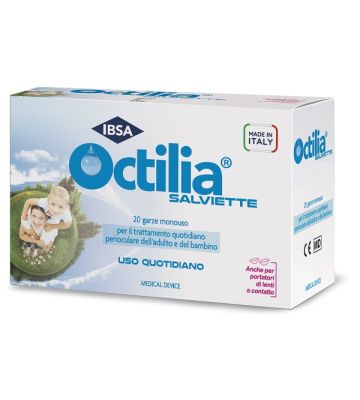 Octilia Salviette Perioculari 20 Garze in Viscosa Non Sterili