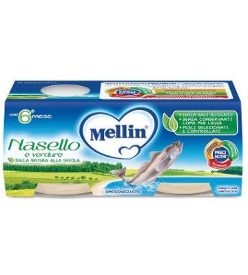 Mellin Omog Nasello 2x80g