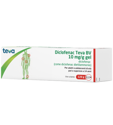 Diclofenac Teva*gel120g 10mg/g