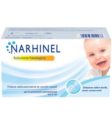 Soluzione Fisiologica per Aspiratore Nasale Narhinel 60 Flaconcini da 5 ml