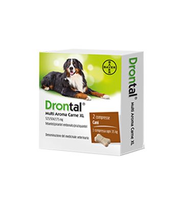 Drontal Multi ar Carne Xl*2cpr