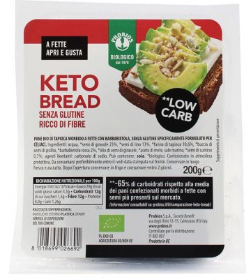 Probios Keto Bread S/glut 200g