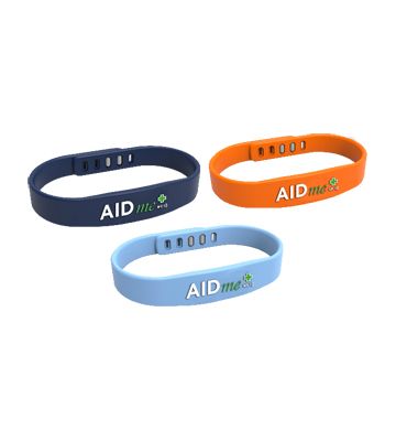 Aidme Bracciale Salvavita Blu