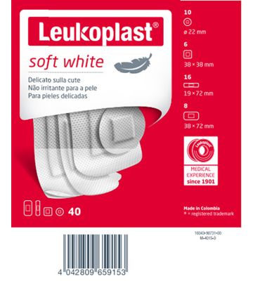 Leukoplast Soft White 40pz Ass