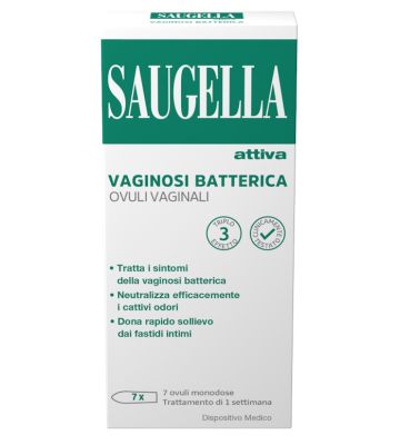 Saugella Attiva Vaginosi Batterica 7 Ovuli Vaginali