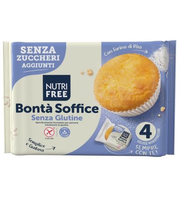 Nutrifree Bonta' Soffice Senza Zuccheri Aggiunti 4 Pezzi Da35 g