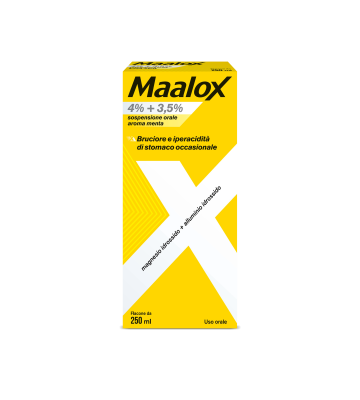 Maalox*os Sosp 250ml 4+3,5% me