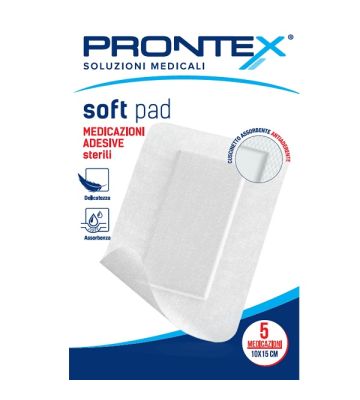 Medicazione Adesiva Sterile Prontex Soft Pad 10x15 cm 5 Pezzi