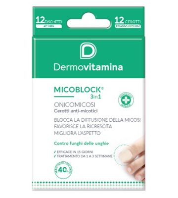 Micoblock Onicomicosi Patch Cerotto Anti Micotico 12 Pezzi