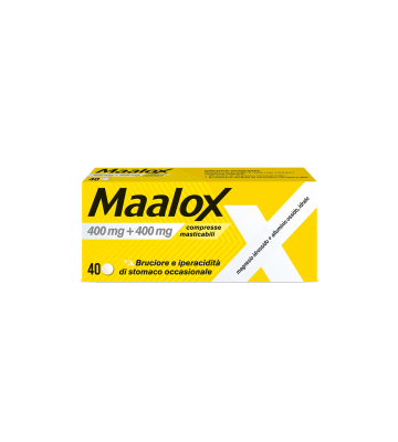 Maalox*40cpr Mast 400mg+400mg