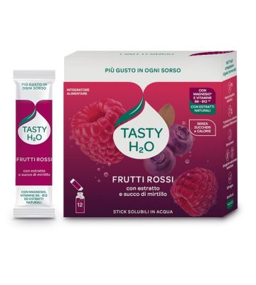 Tasty H2o Frutti Rossi 12 Stick da 2,5 g