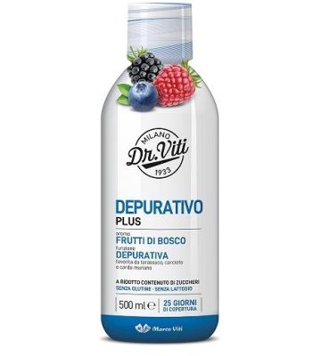 Dr Viti Depurativo Plus Frutti di Bosco 500 ml Senza Zuccheri
