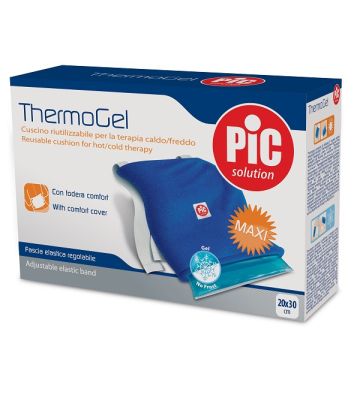 Cuscino Thermogel Riutilizzabile per Terapia Caldo Freddo Cm20x30 con Fodera Fascia Elastica Itc
