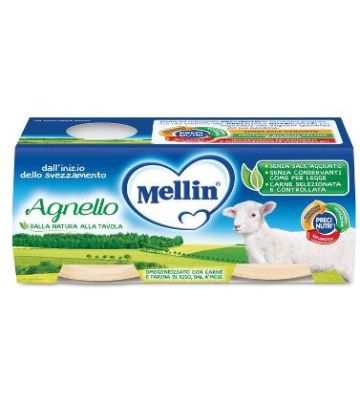 Mellin Omog Agnello 2x80g