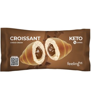 Feeling ok Croissant Ripieno di Crema al Cioccolato 50 g