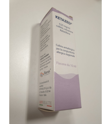Ketazed*collirio 1 Flaconcino 10 ml 0,25 Mg/ml con Contagocce