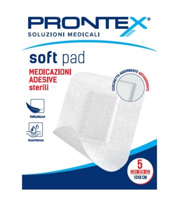 Medicazione Adesiva Sterile Prontex Soft Pad 10x8 cm 5 Pezzi