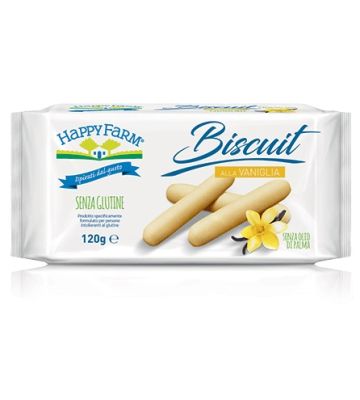 Happy Farm Bisc Vaniglia 120g